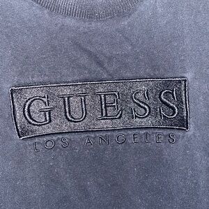 Vintage Guess Charcoal Embroidered Logo Crewneck